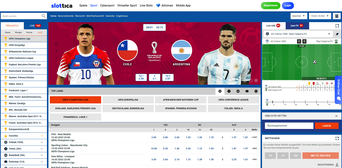 slottica casino wetten